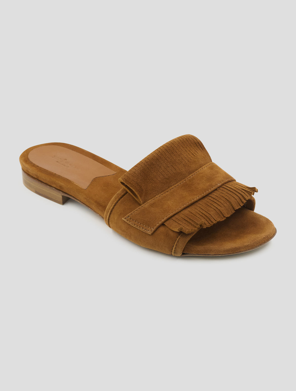 Kiton Brown Leather Suede Sandals