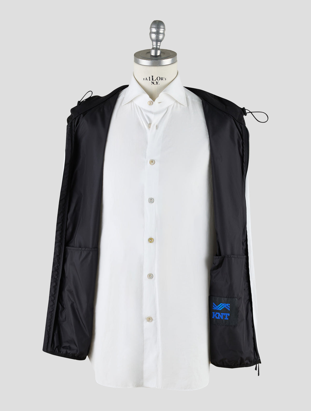 Kiton Knt Black Pa Gilet Coat