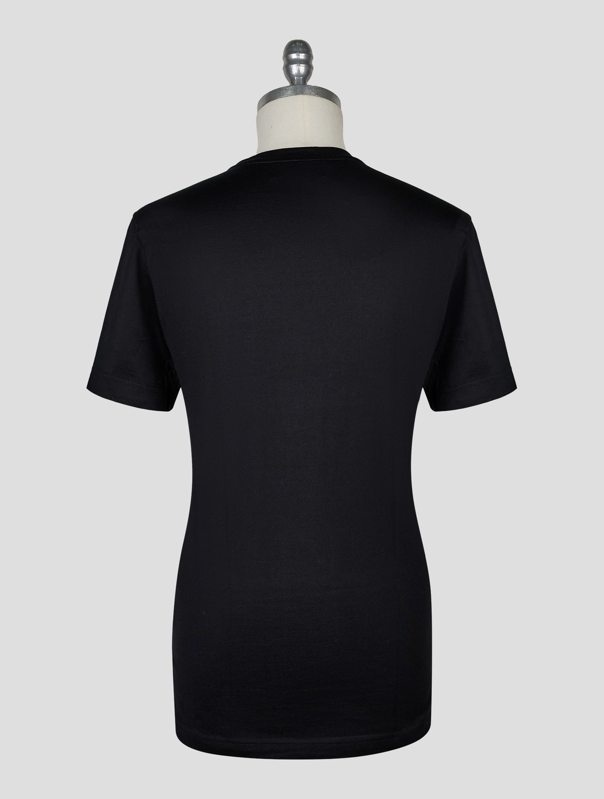 Kiton Knt Black Cotton T-Shirt