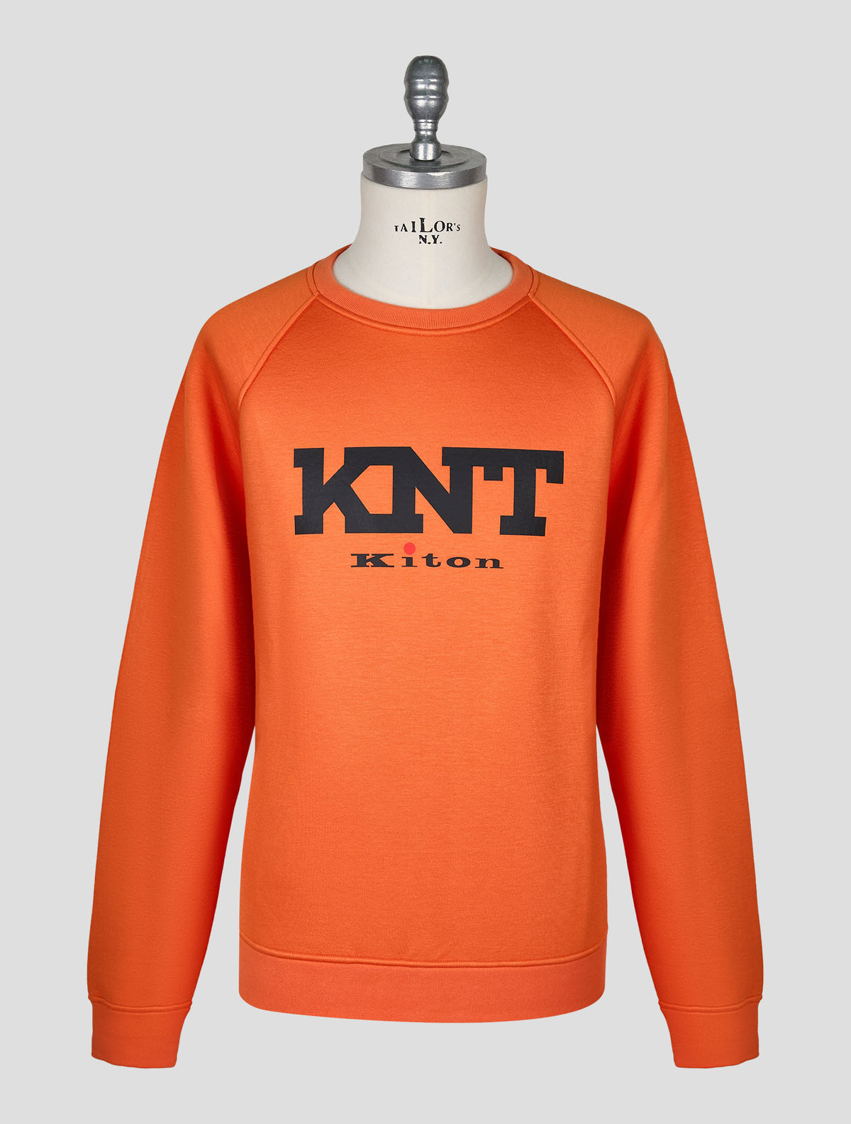 Kiton Knt Orange Viscose Ea Sweater Crewneck