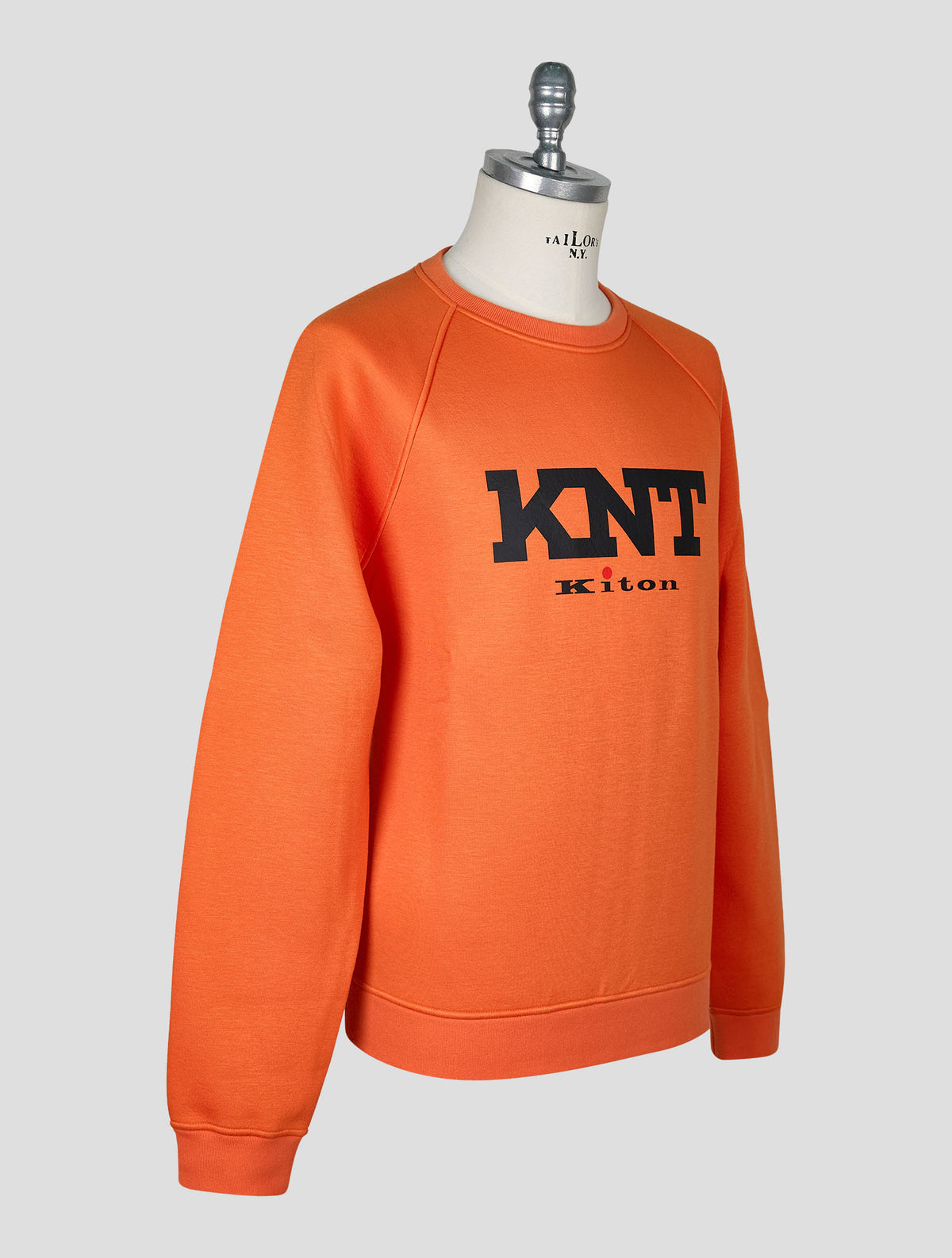 Kiton Knt Orange Viscose Ea Sweater Crewneck