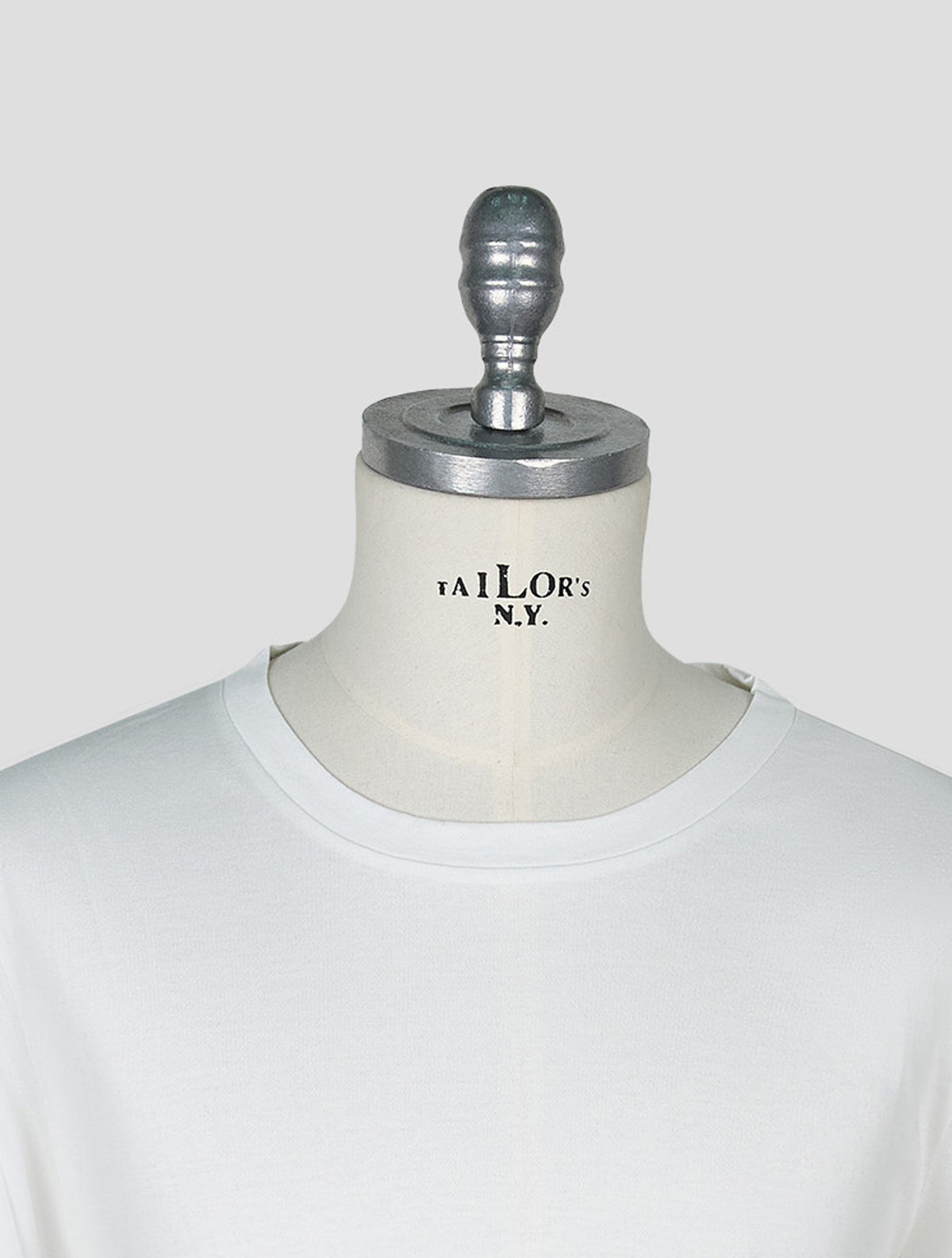 Kiton Knt White Cotton T-Shirt