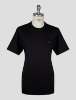 Kiton Knt Black Cotton T-Shirt