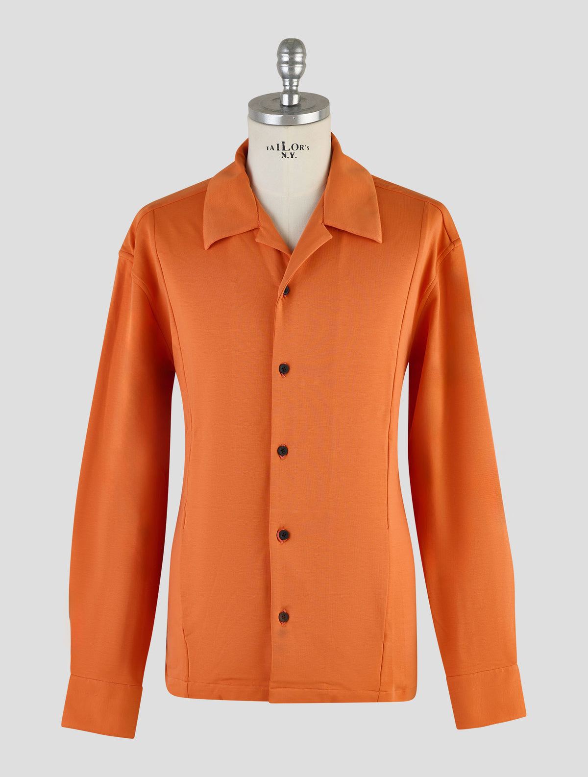 Kiton Knt Orange Cotton Ea Shirt