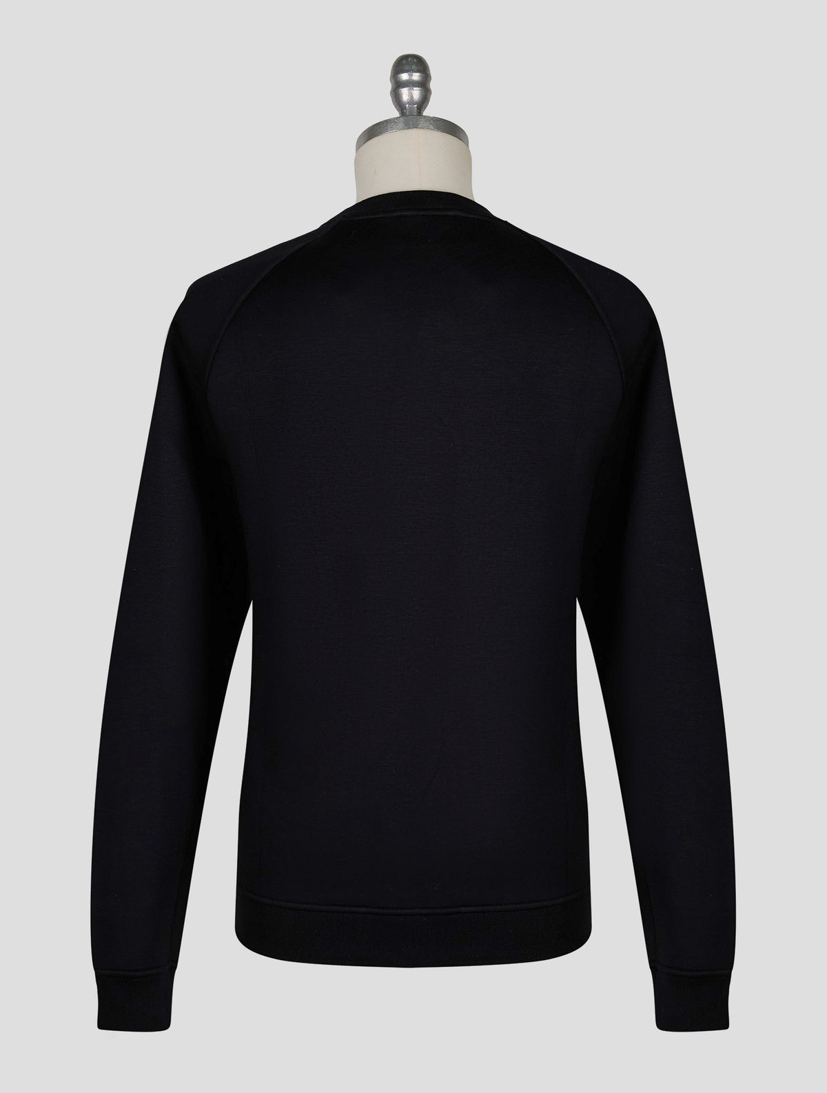 Kiton Knt Black Viscose Ea Sweater Crewneck