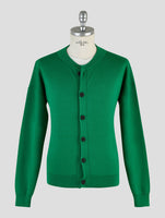 Kiton Knt Green Cotton Cardigan