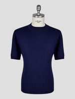 Kiton Knt Blue Cotton T-Shirt