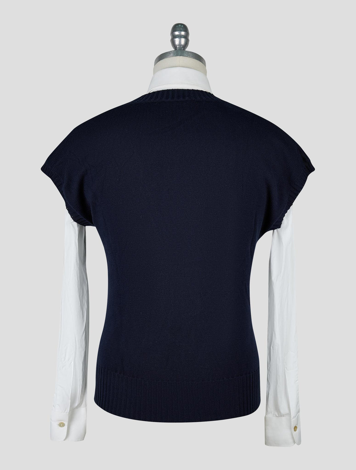 Ktion Knt Dark Blue Cotton Gilet
