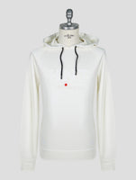Kiton Knt White Viscose Ea Sweater Hoodie