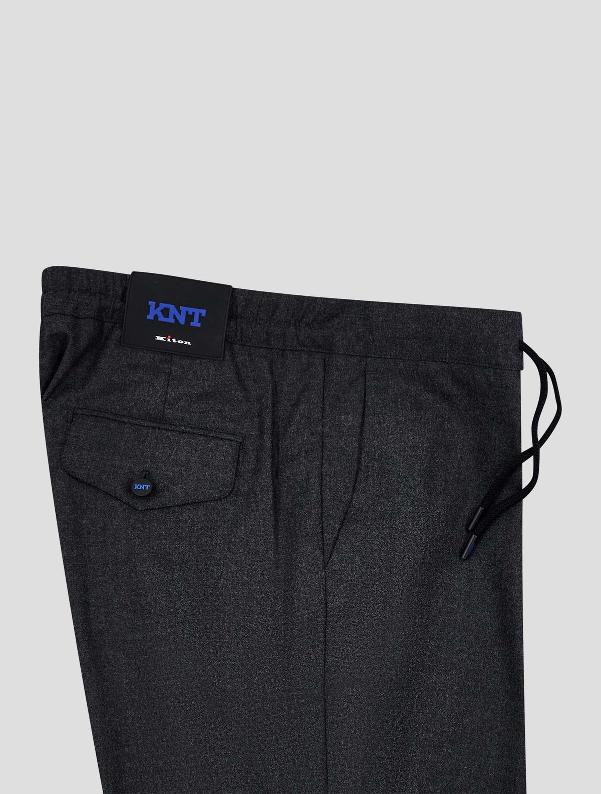 Kiton Knt Gray Virgin Wool Ea Pants