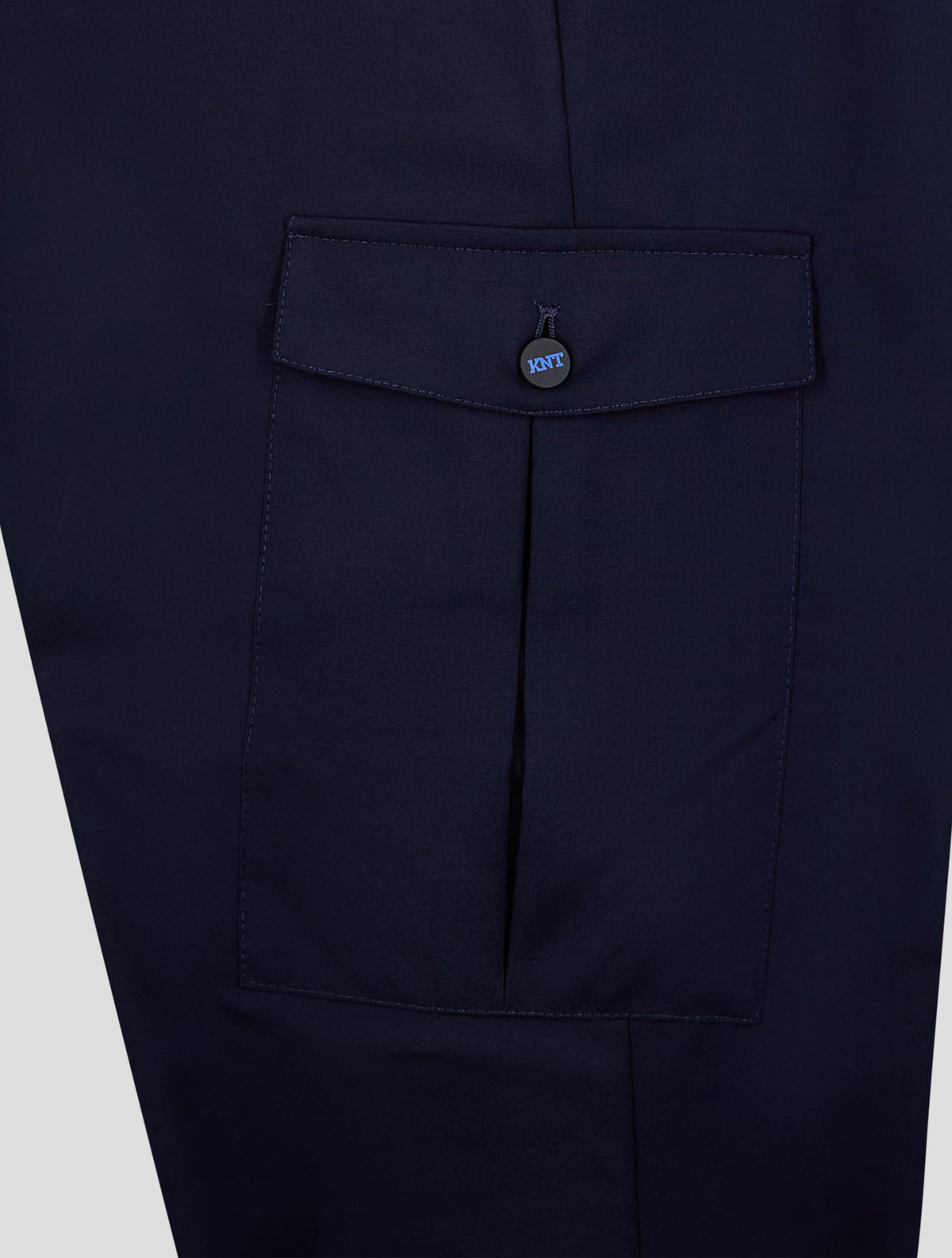 Kiton Knt Dark Blue Wool Pants