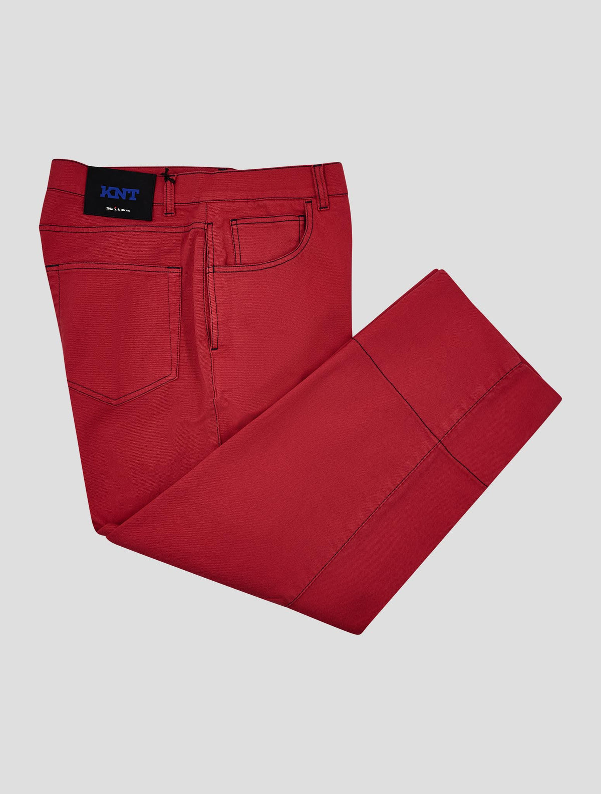 Kiton Knt Red Cotton Ea Jeans