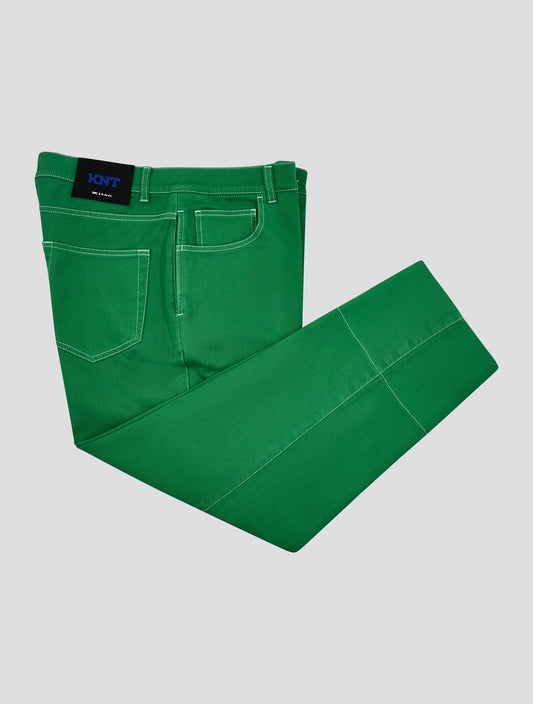 Kiton Knt Green Cotton Ea Jeans