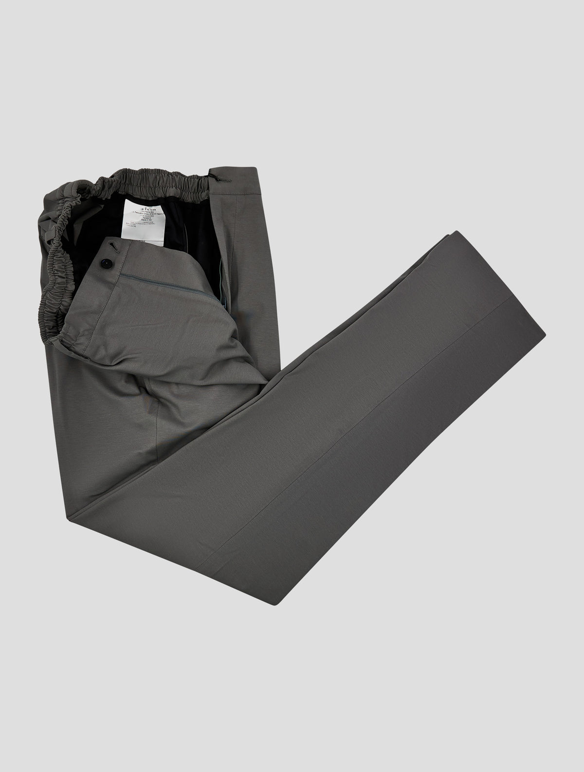 Kiton Knt Gray Cotton Ea Pants