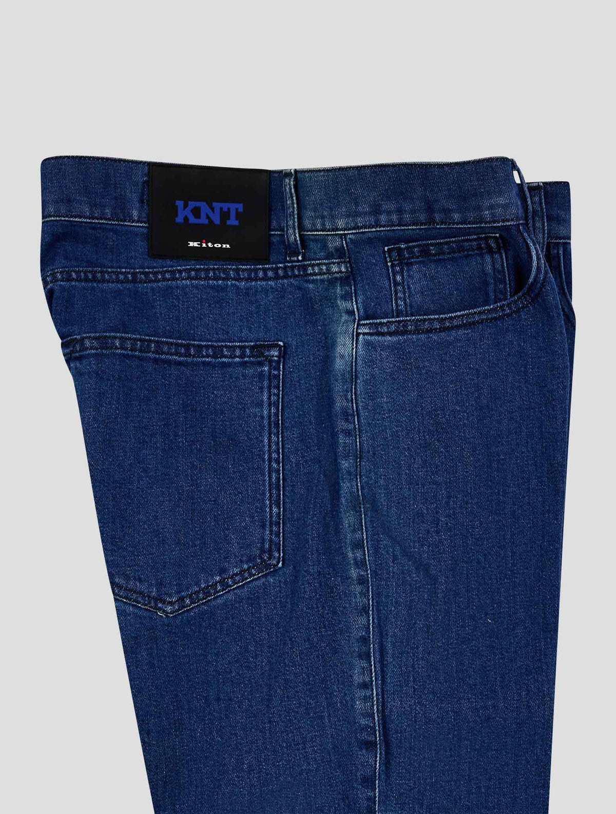 Kiton Knt Blue Cotton Ea Jeans