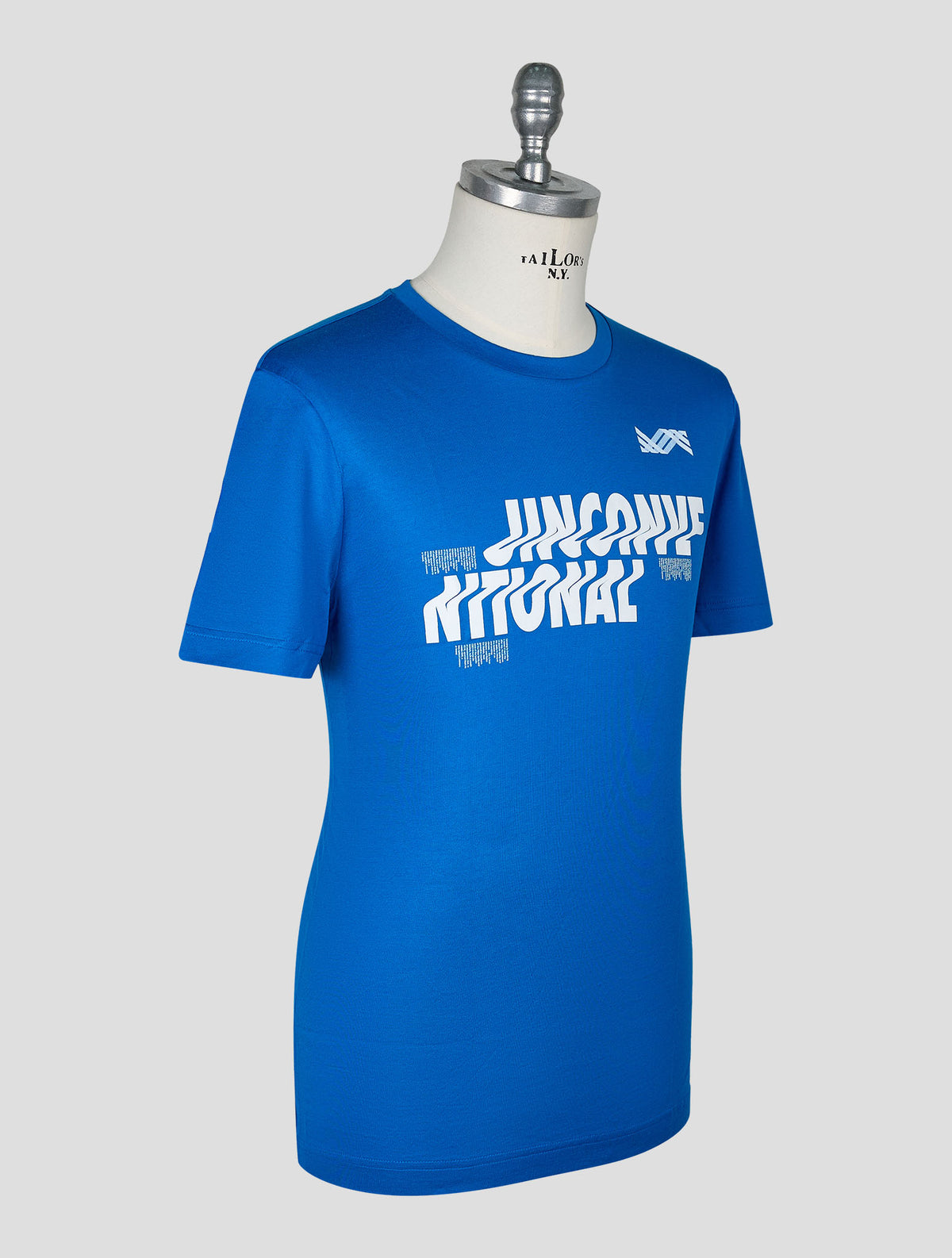 Kiton Knt Electric Blue Cotton T-Shirt