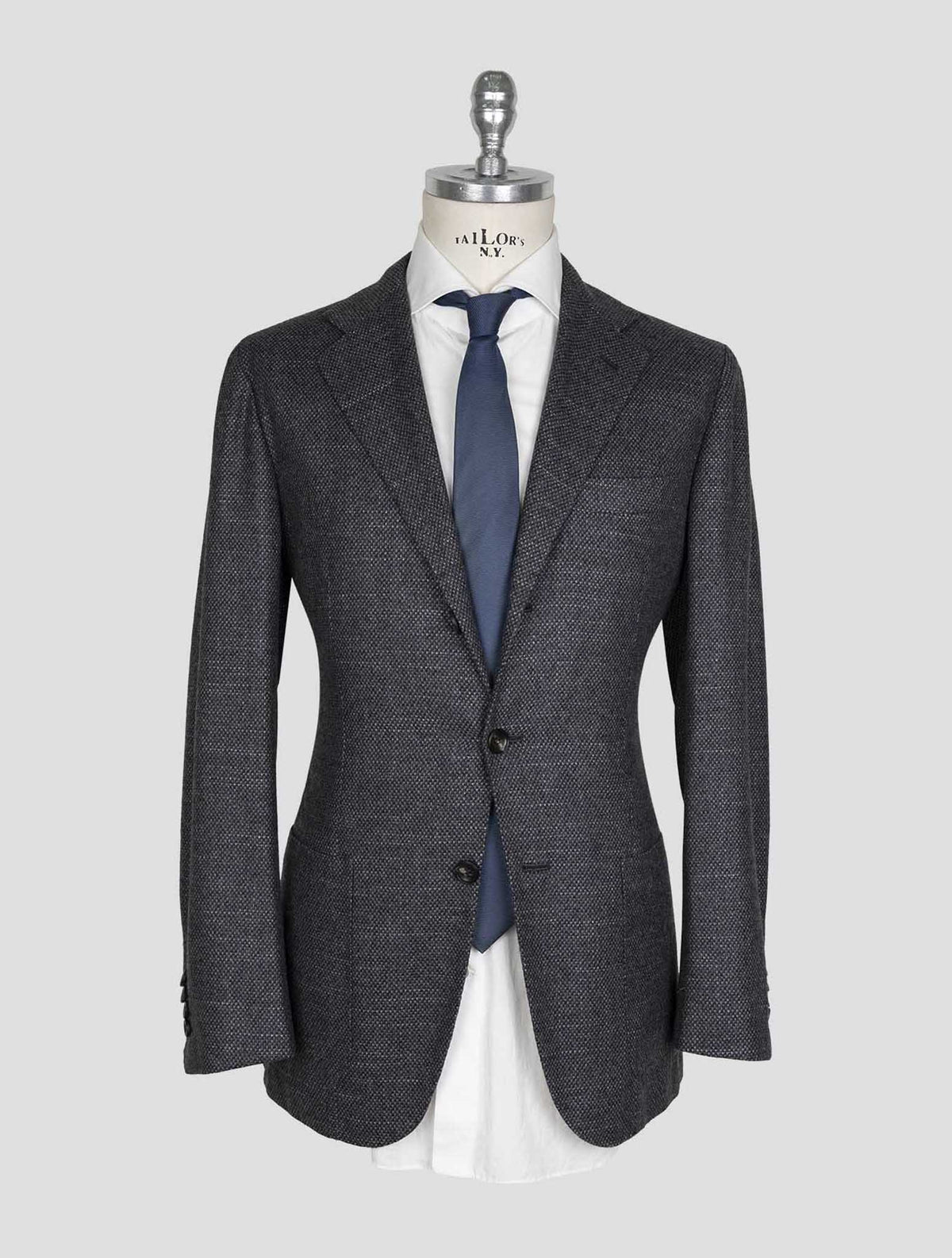 Kiton Dark Gray Cashmere Silk Blazer